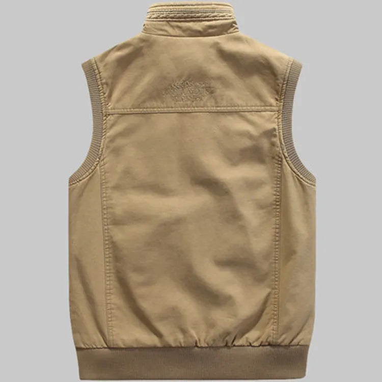 Timo - vintage outdoor-weste mit taschen