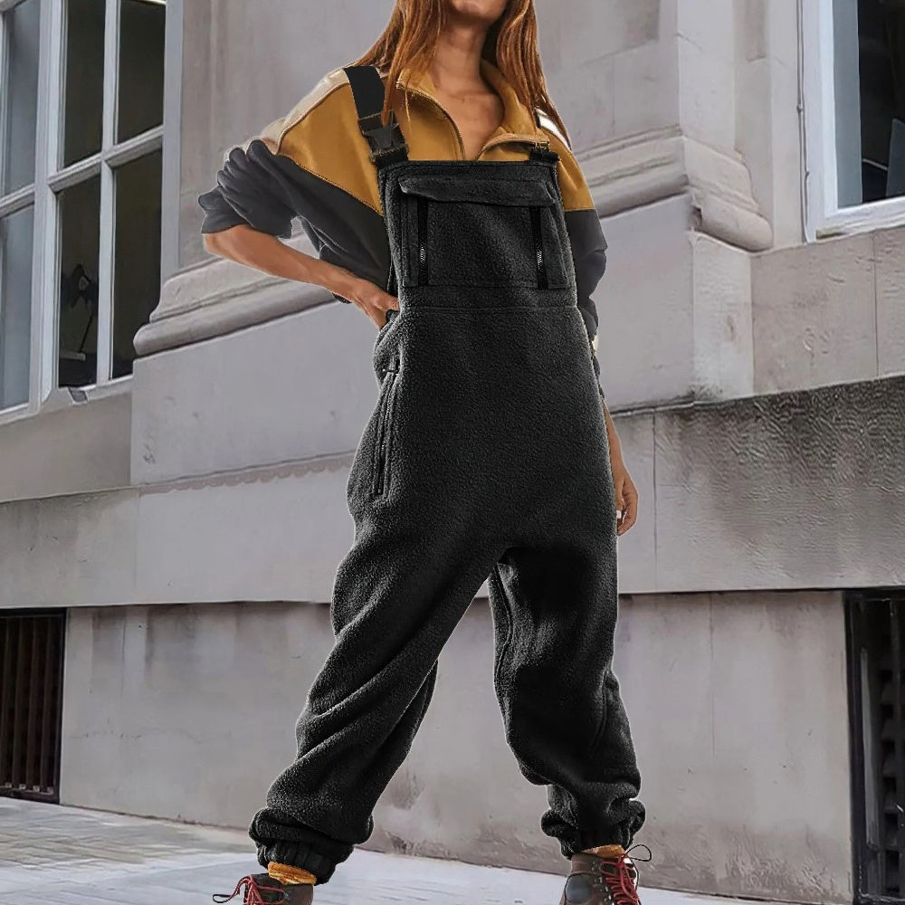 Lanamarie | Verstellbarer Cord-Fleece-Jumpsuit