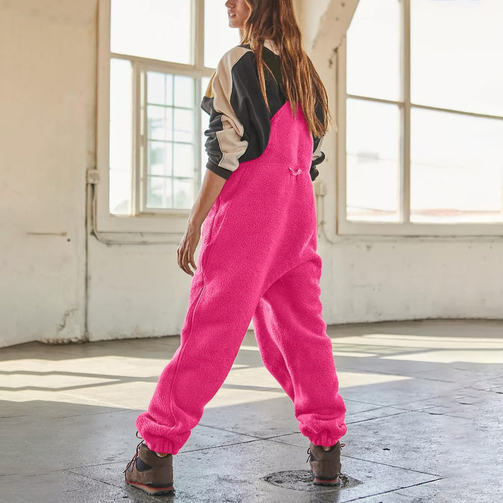 Lanamarie | Verstellbarer Cord-Fleece-Jumpsuit