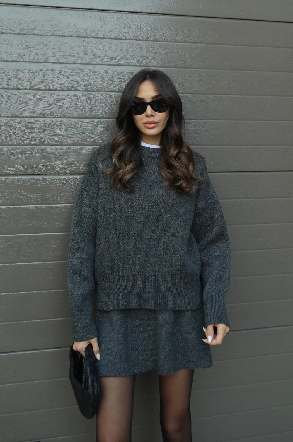 Ariana | Strickset mit Pullover und Rock