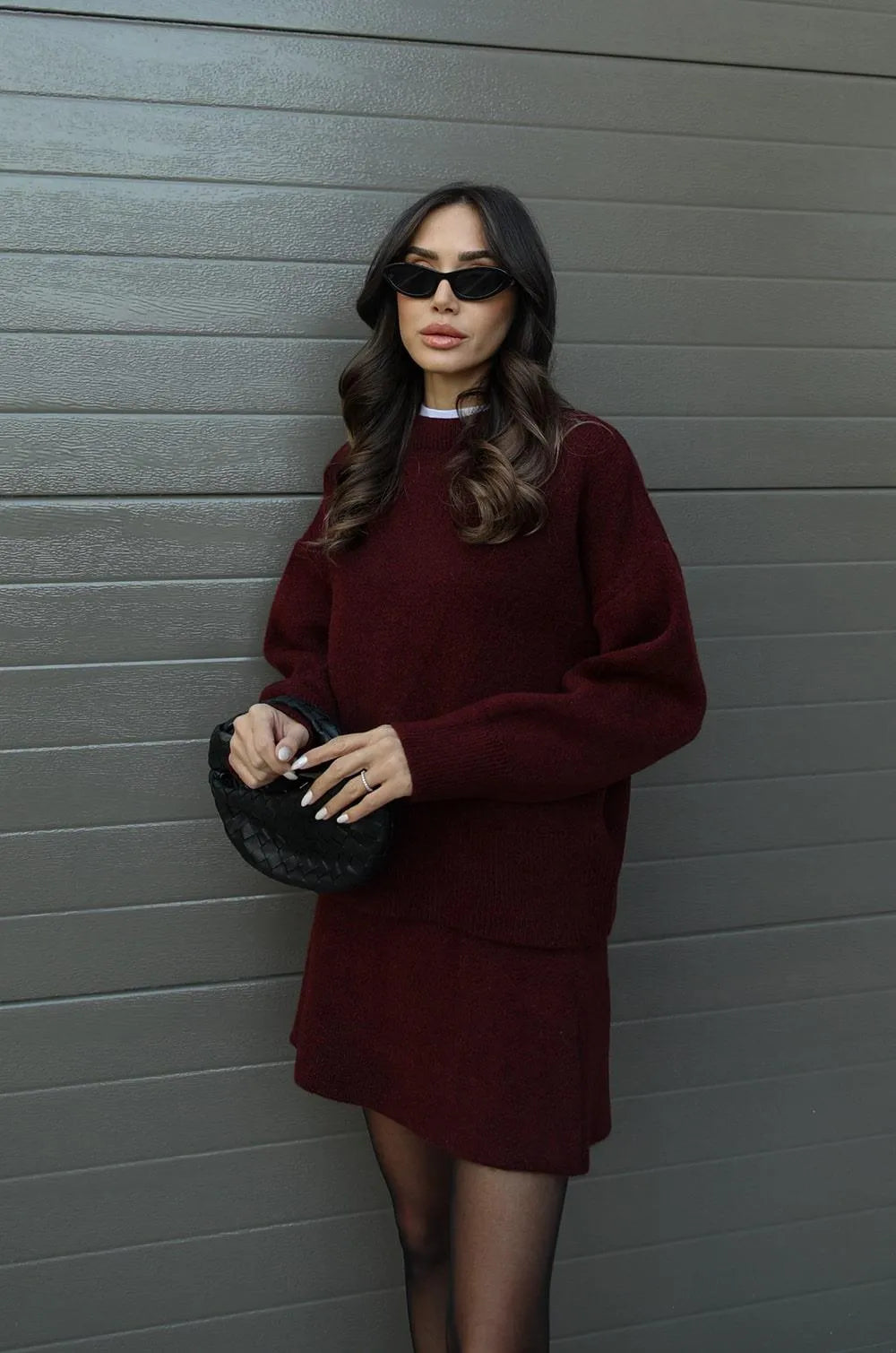 Ariana | Strickset mit Pullover und Rock