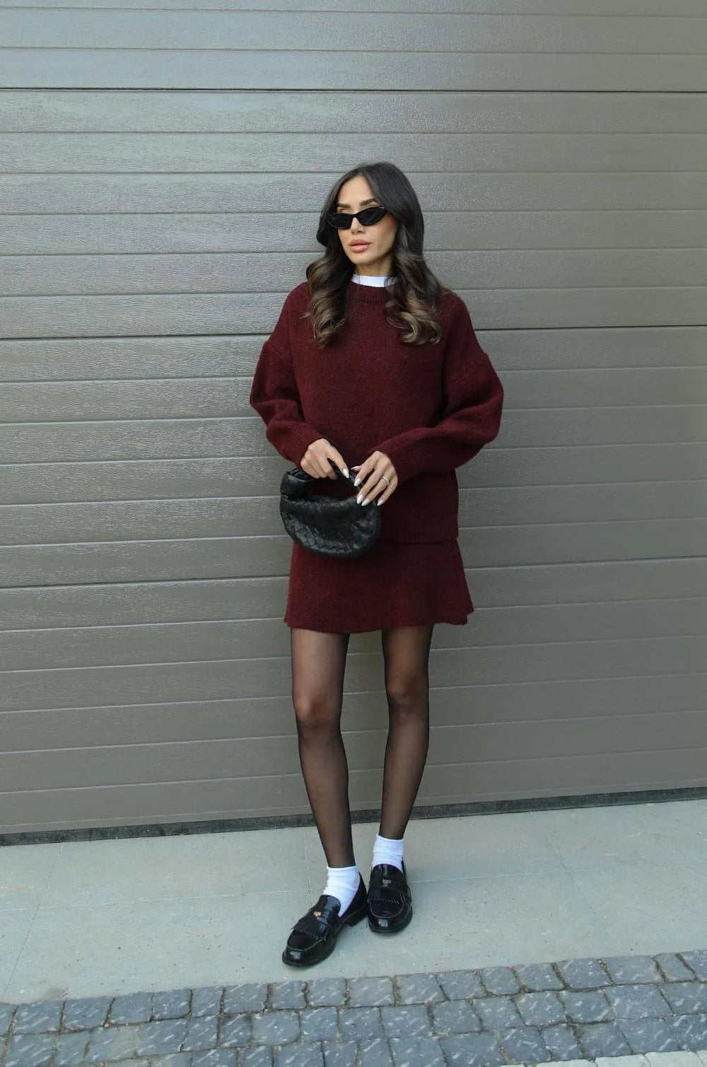 Ariana | Strickset mit Pullover und Rock