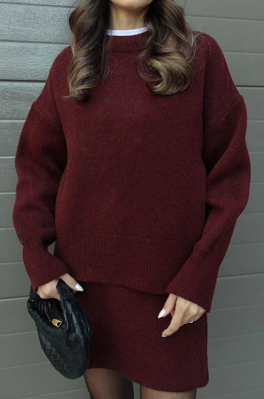 Ariana | Strickset mit Pullover und Rock