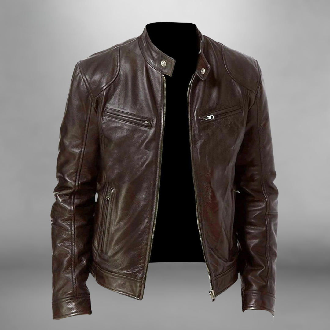 Lässige Lederjacke für Männer - Bruce