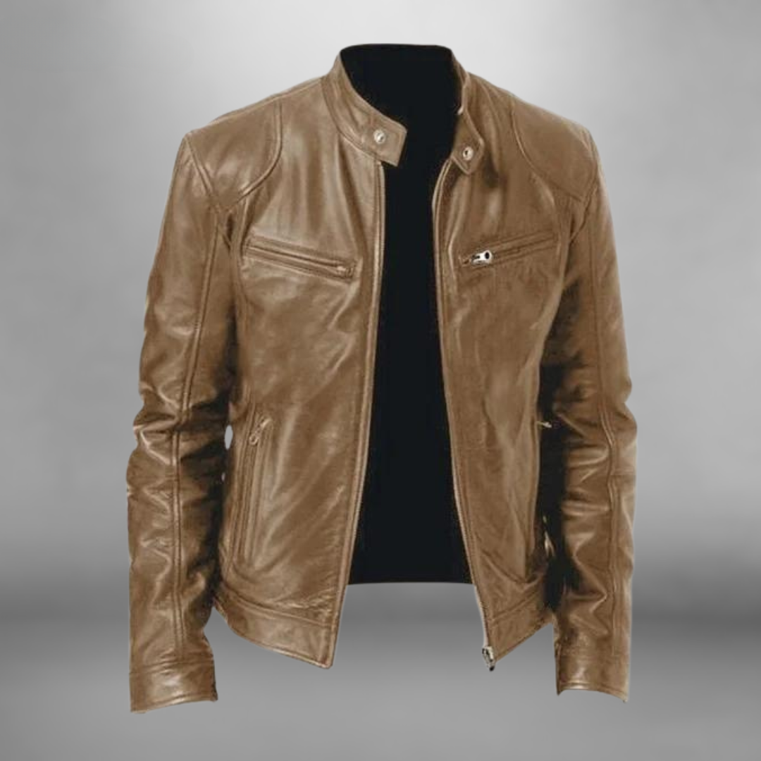 Lässige Lederjacke für Männer - Bruce