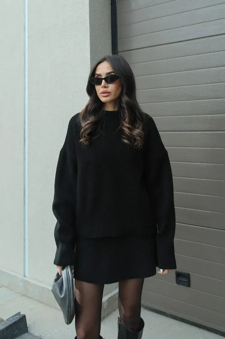 Ariana | Strickset mit Pullover und Rock
