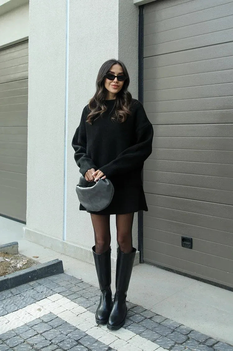 Ariana | Strickset mit Pullover und Rock