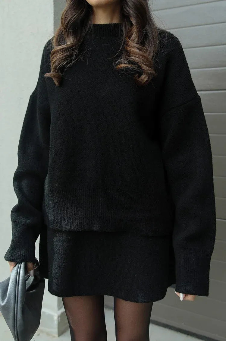Ariana | Strickset mit Pullover und Rock