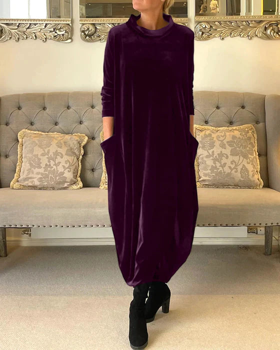 Laurie | Langarmkleid mit Taschen