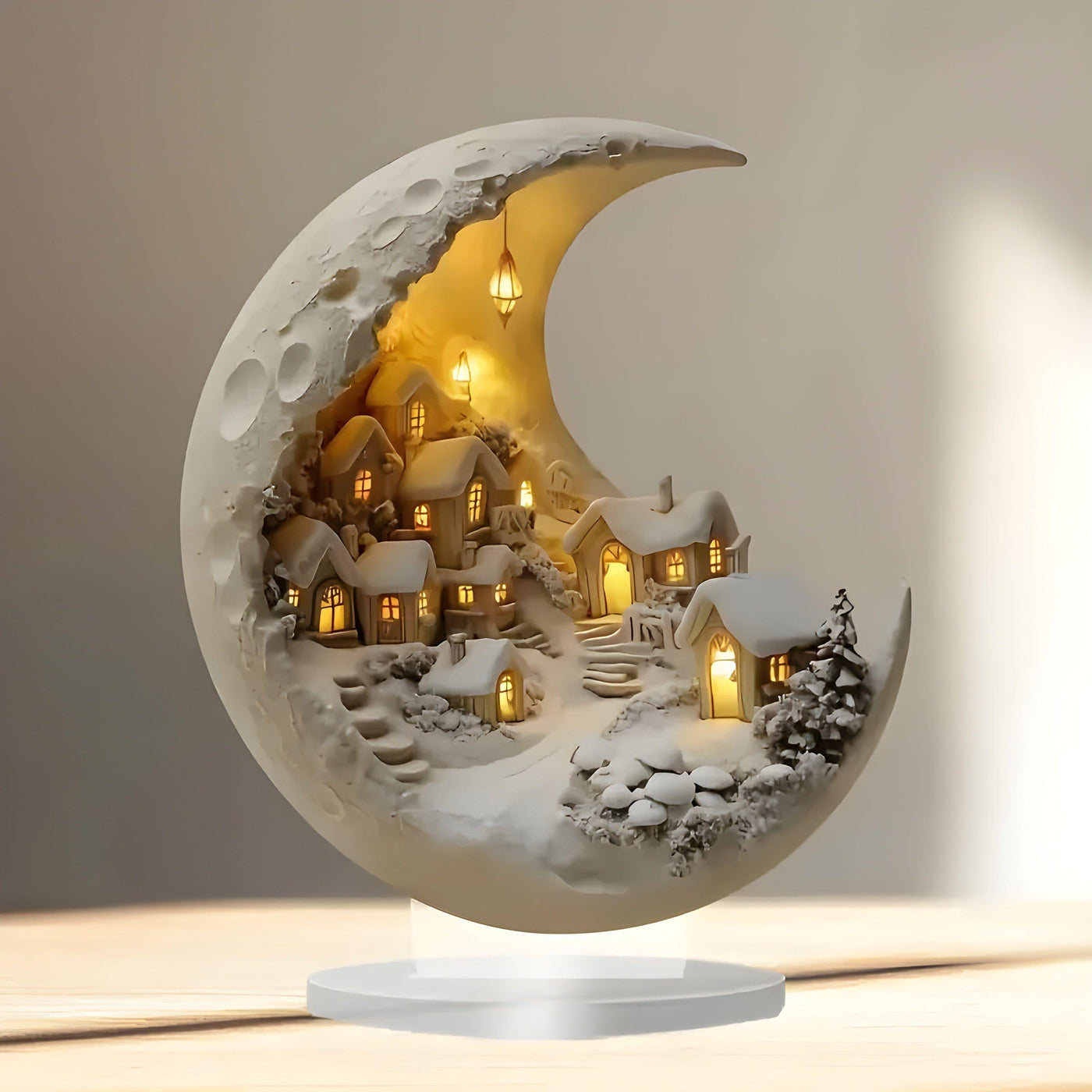 StarlightVillage Decor - Monddorf-Dekor aus Acryl