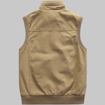 Timo - vintage outdoor-weste mit taschen