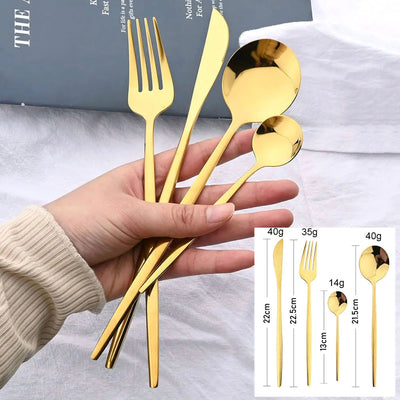 24-teiliges RVS Besteckset – Aurinox