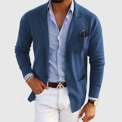 Silvanus - Herren Casual Strick Blazer, Leicht