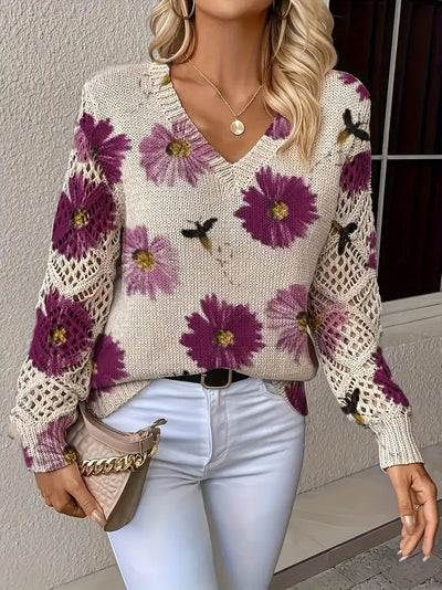 Tatyana - Stilvolle Strickjacke Mit V-Ausschnitt