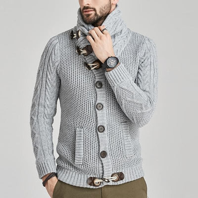 Strickjacke mit Knebelverschlüssen für Herren