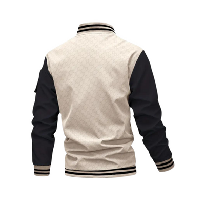 Strukturierte Reißverschlussjacke für Herren