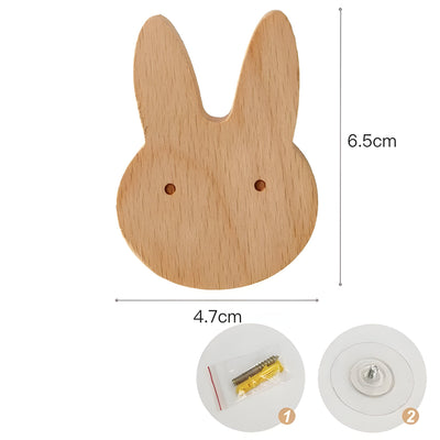 WoodWhimsy Hook - Tierförmiger Wandhaken aus Holz