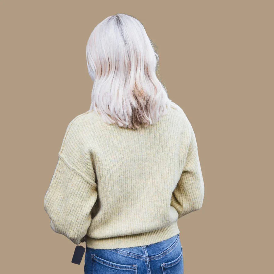 Ada - rollkragenpullover mit schnürsenkeln