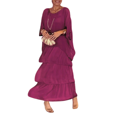 Stufen-Maxikleid für Damen