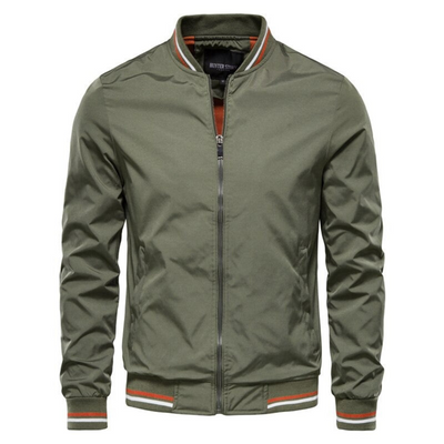 Strukturierte Zip-Jacke für Herren