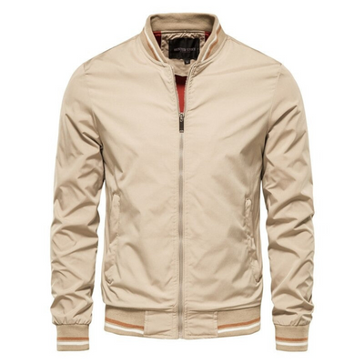 Strukturierte Zip-Jacke für Herren