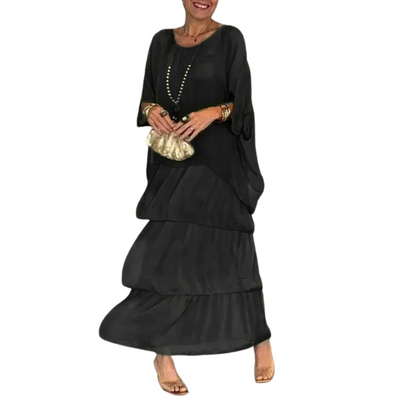 Stufen-Maxikleid für Damen