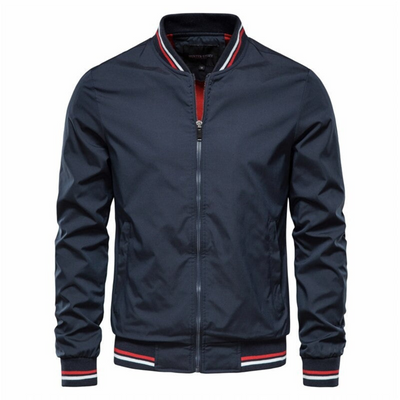 Strukturierte Zip-Jacke für Herren