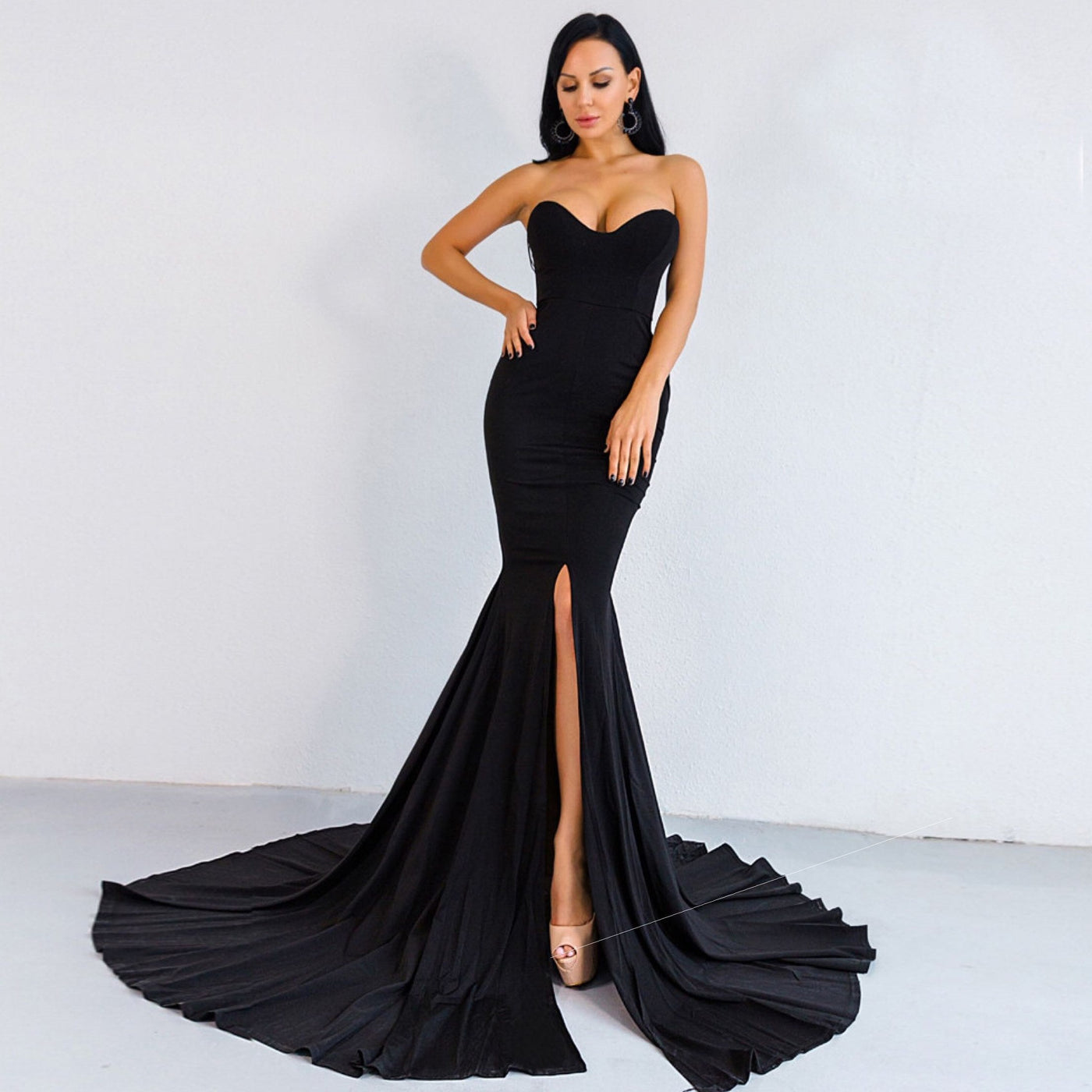 Stella | Sexy Asymmetrisches Maxi-Kleid mit Wickeloptik