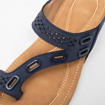 Damen-Komfort-Sandalen ohne Schnürsenkel grau casual style - Nayra