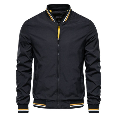 Strukturierte Zip-Jacke für Herren
