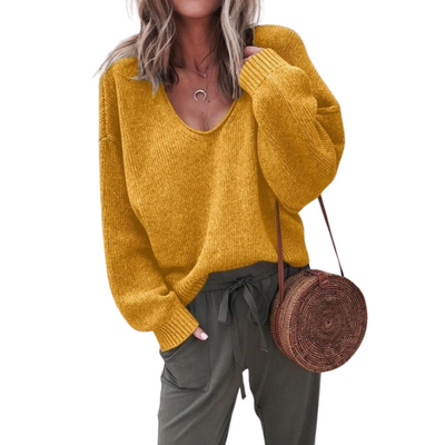 V-Ausschnitt-Pullover für Damen