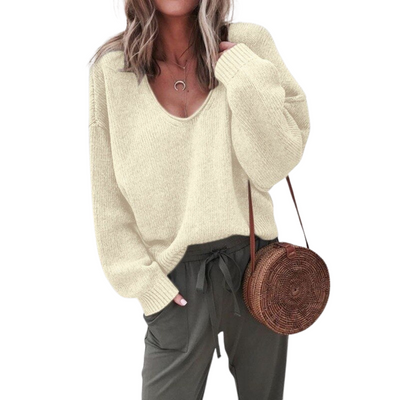 V-Ausschnitt-Pullover für Damen