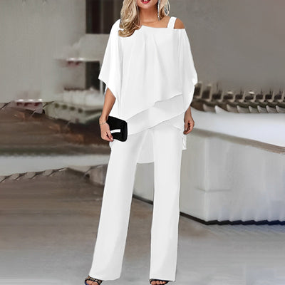 Sherlyn - Stilvolles, schulterfreies, lockeres Damen-Set