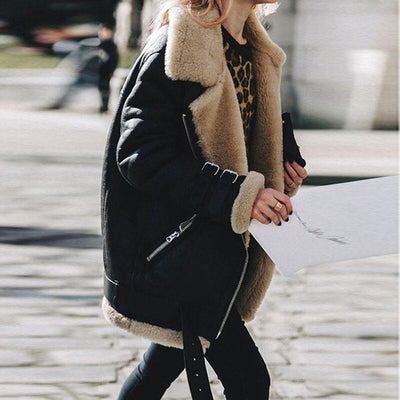 Shearling-Jacke für Damen