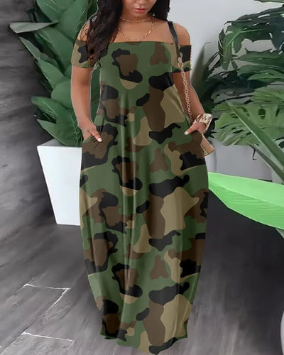 Tanya - Farbenfrohes Safari-Kleid in Übergröße