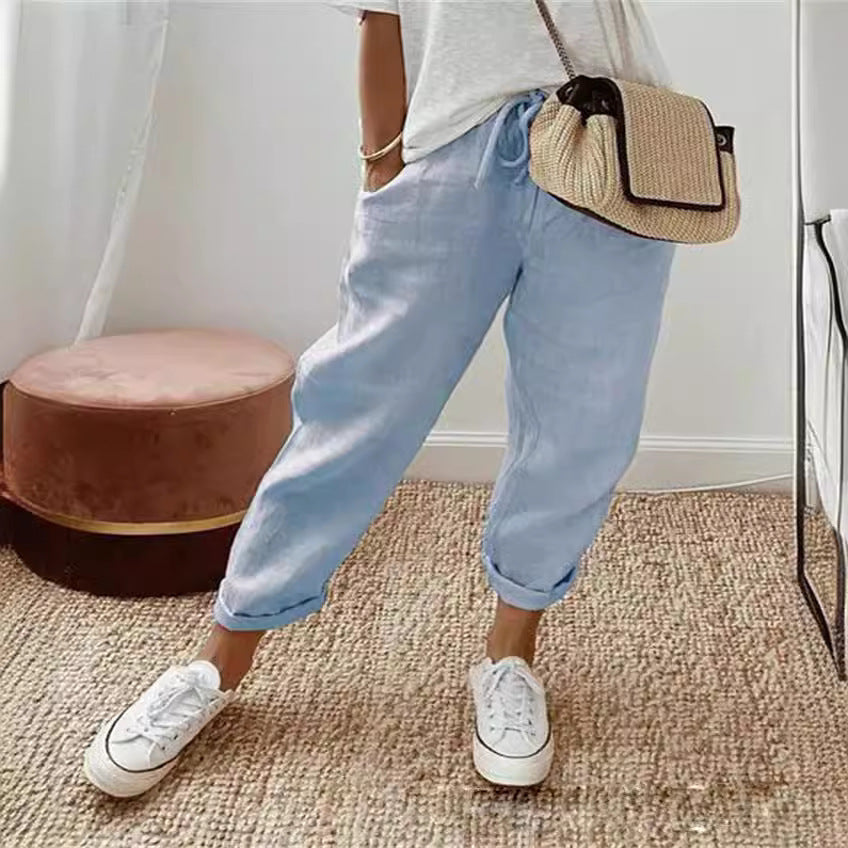 Zandrah | Damenjeans mit Taschen und elastischem Bund