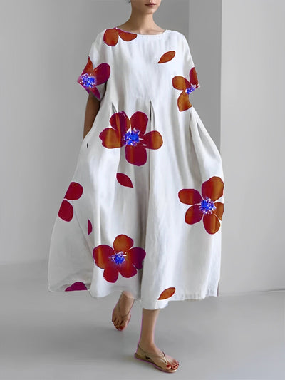 Xavia - Lockeres, bequemes Kleid mit Muster für Damen