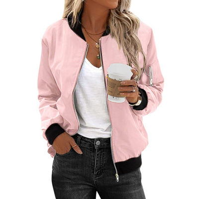Zip-Bomberjacke Casual für Damen