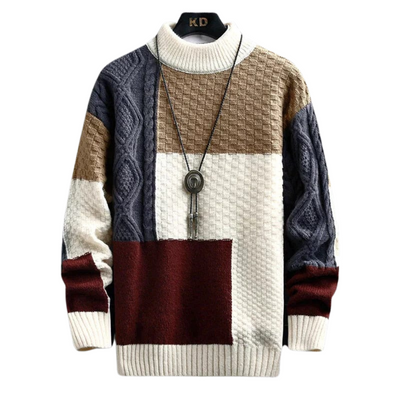 Strickpullover mit Textur für Herren