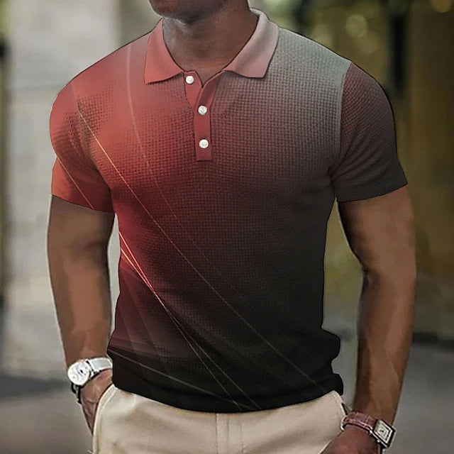 Emilio - Poloshirt mit Farbverlauf in modernem Design