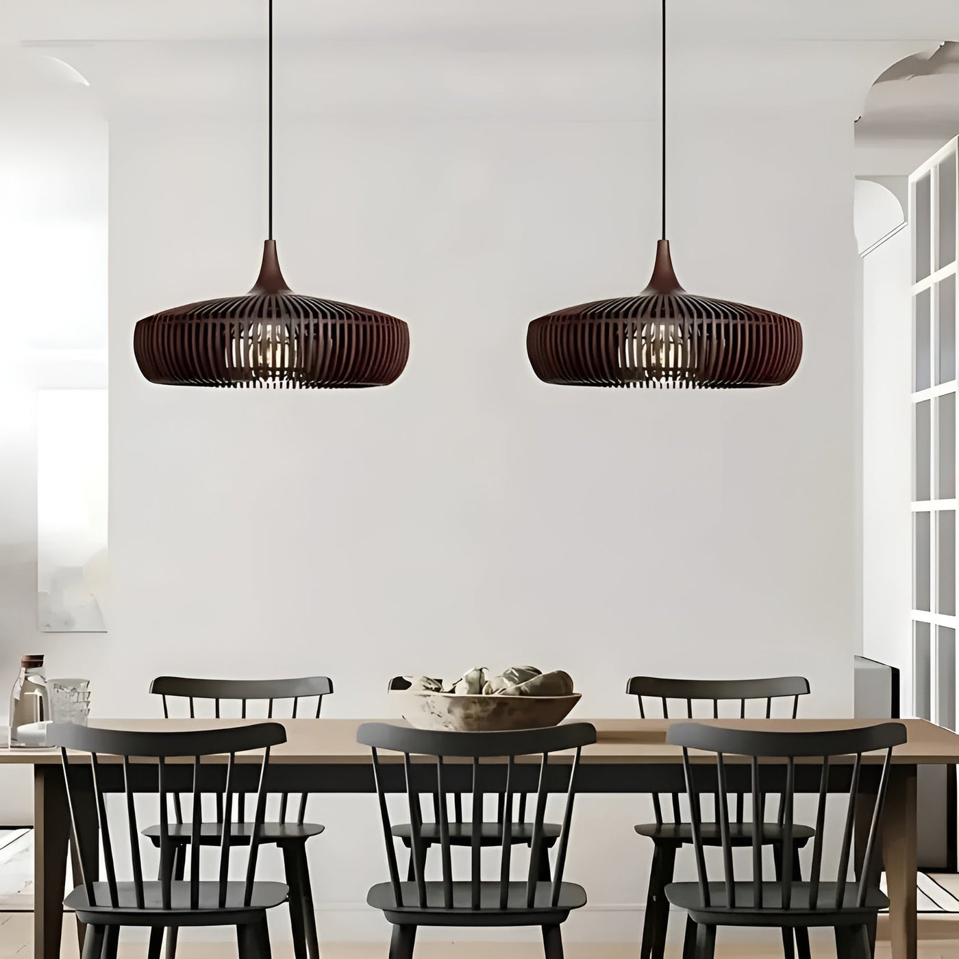 WoodHaven Light – Moderne Holz-Pendelleuchte für stilvolles Ambiente