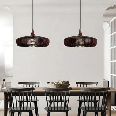 WoodHaven Light – Moderne Holz-Pendelleuchte für stilvolles Ambiente