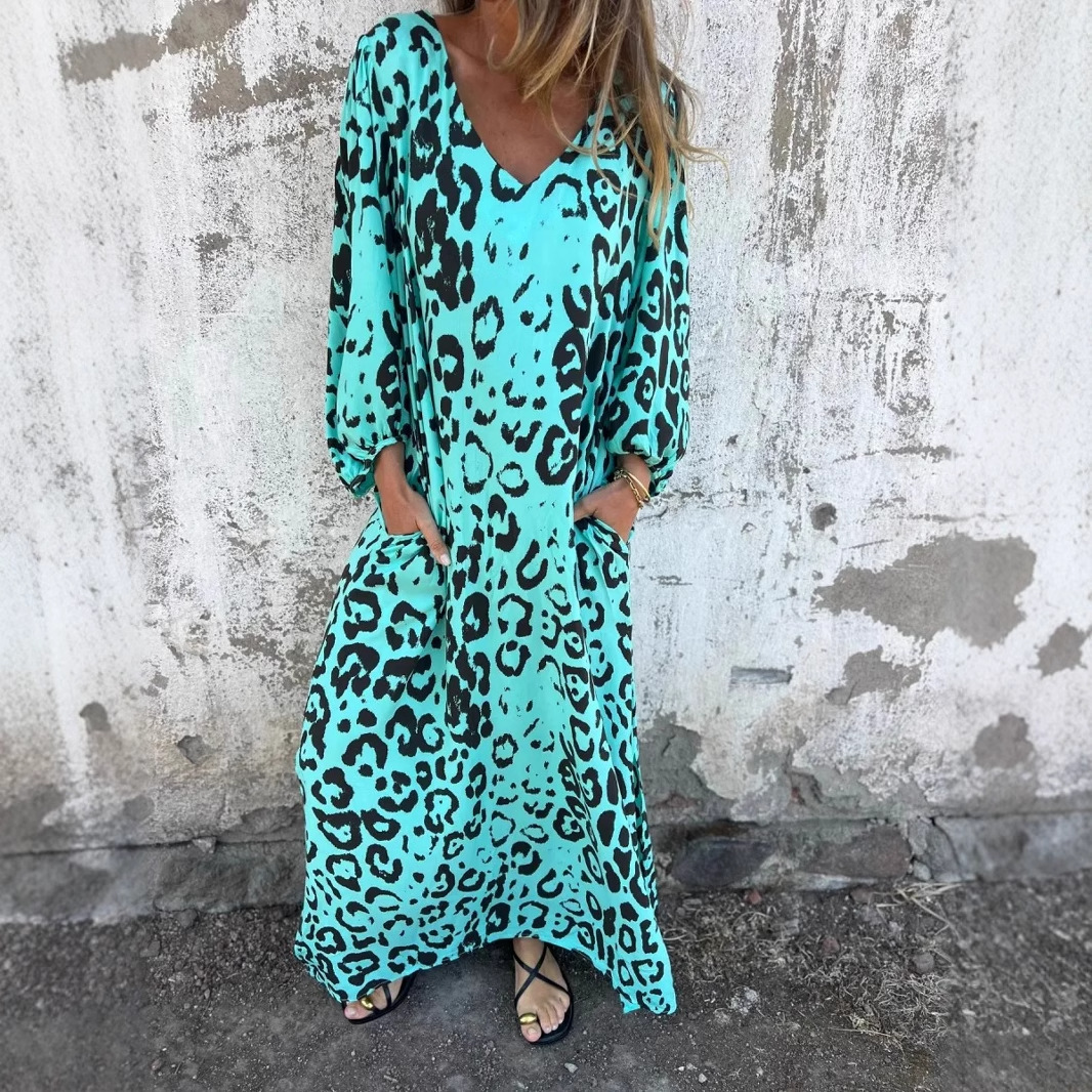 Denise | Kleid mit Leo-Muster