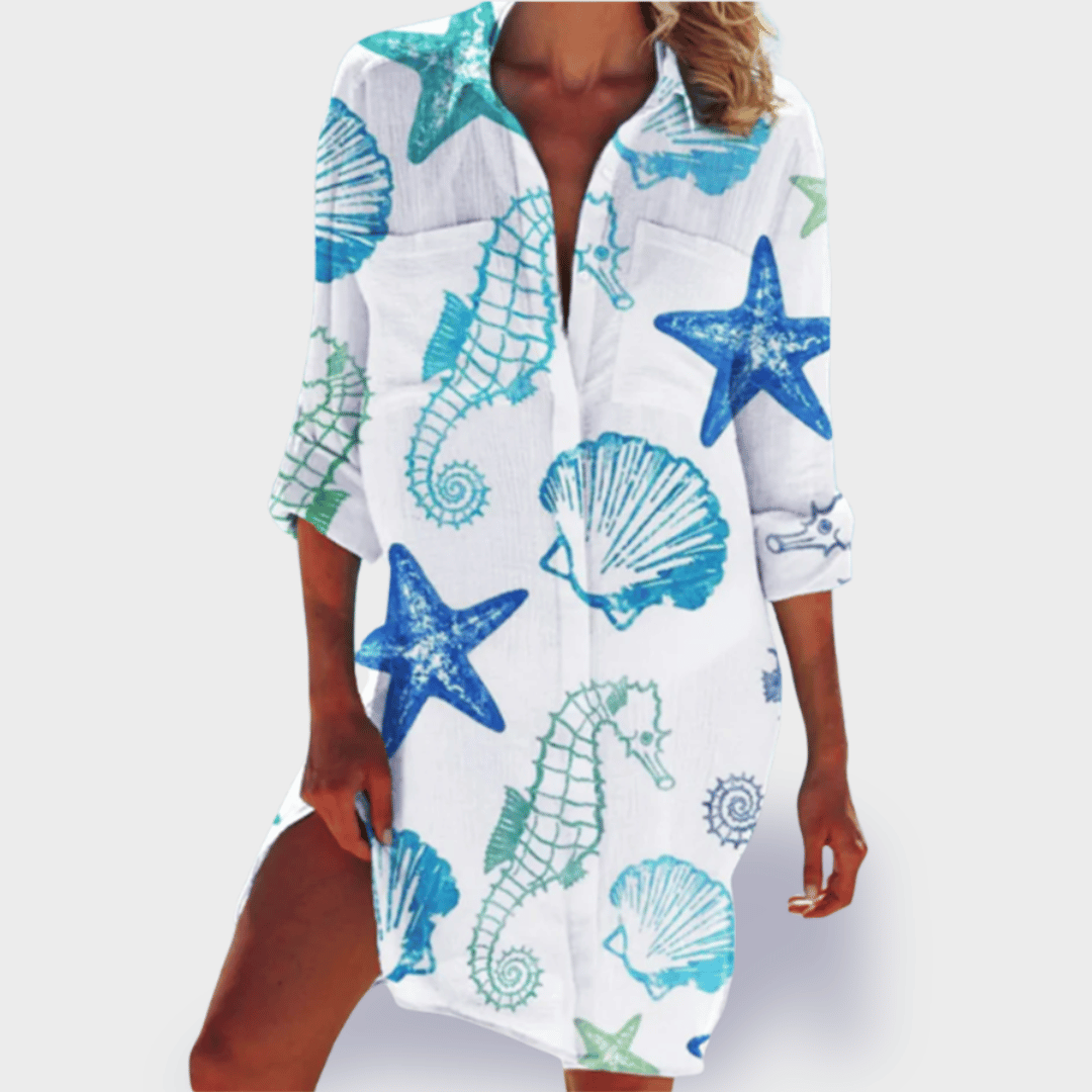 Brigitte | Bunte und leichte Sommerrobe