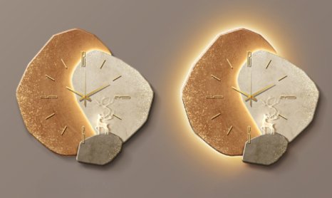Minimalistische Wanduhr im skandinavischen Design - NordiqTime