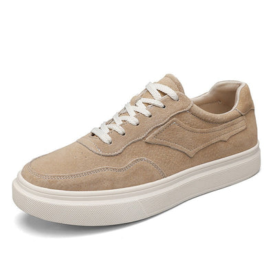 Britische Retro-Stil Herren Low Top Turnschuhe Kamel Farbe - Henry