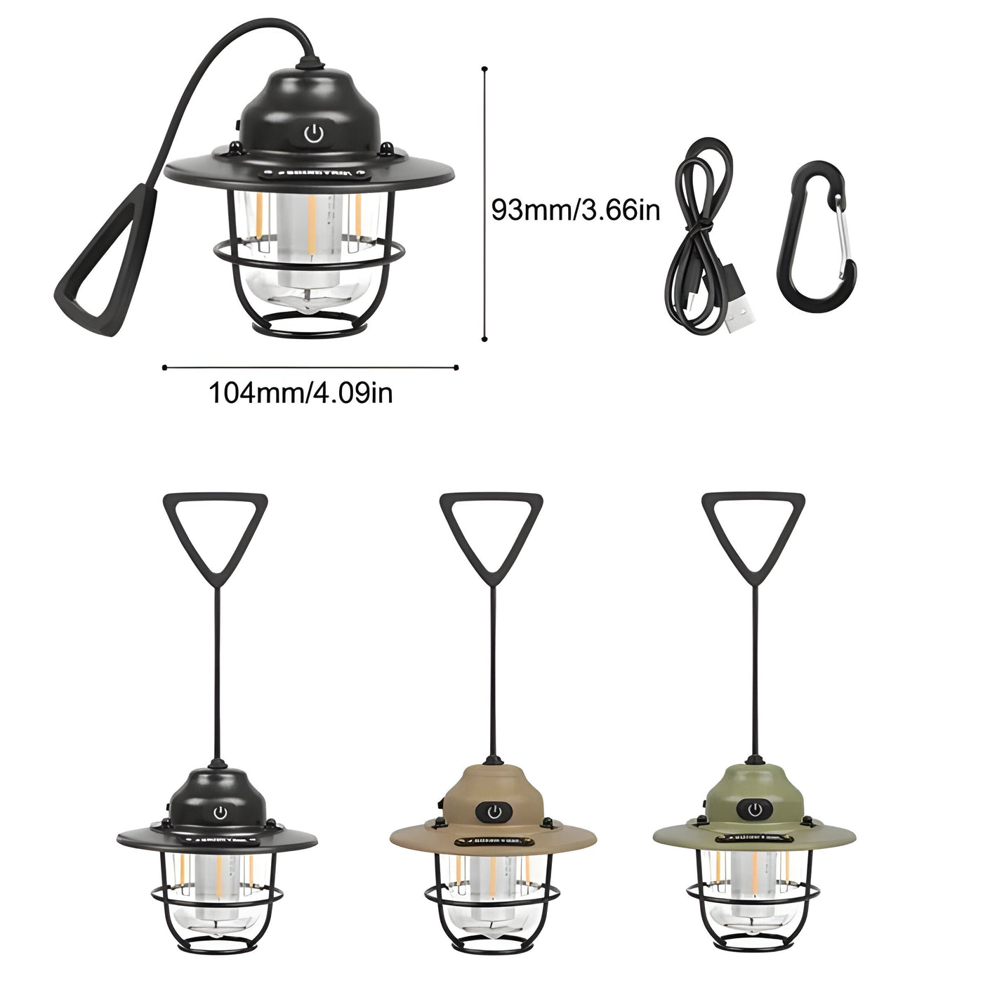 TrailBliss Light - Retro USB-Lade-LED-Hängelampe