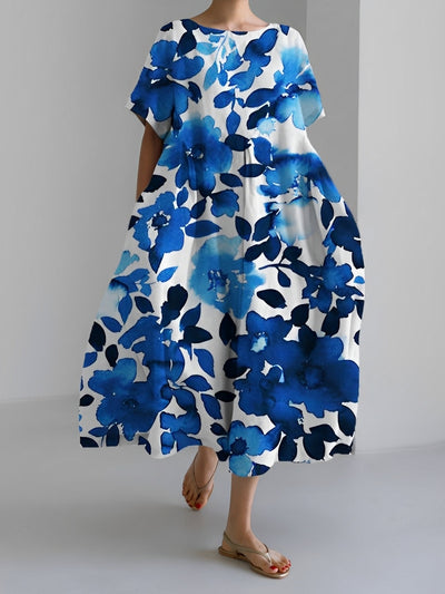 Xavia - Lockeres, bequemes Kleid mit Muster für Damen