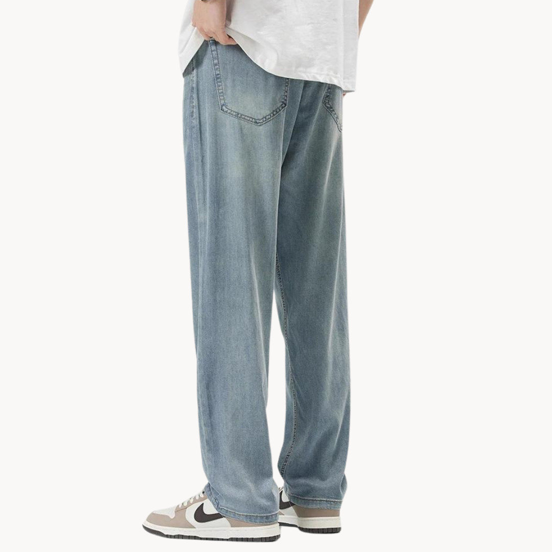 Teofilo - Stilvolle Hose Mit Weitem Bein