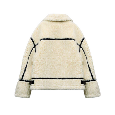 Teddy-Pilotenjacke – Dilara | Trendig, Warm, Oversized & Stilvoll!